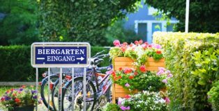 Biergarten in Bayern